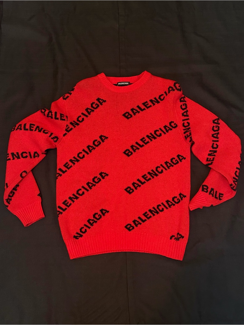 Balenciaga Logo Knit Sweater